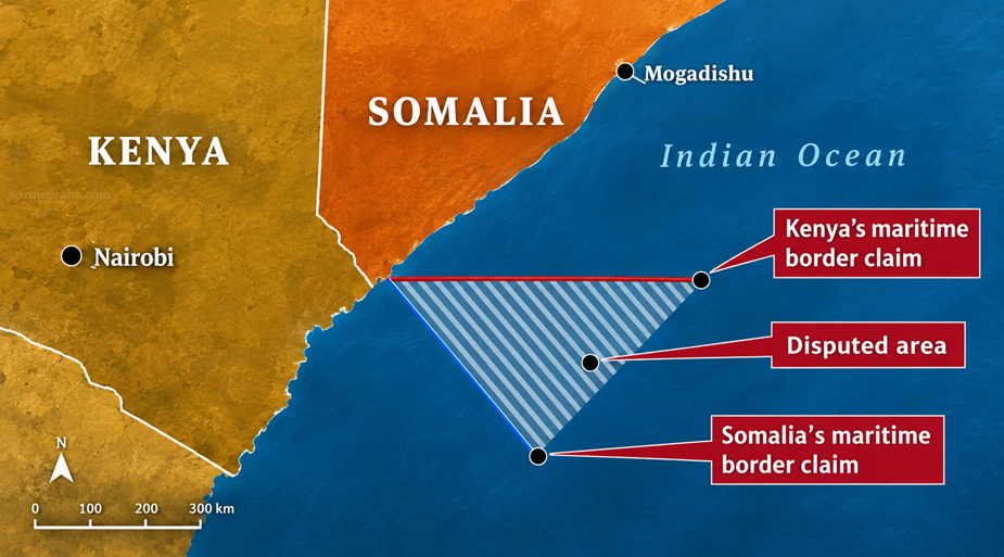 Somali Sea claimed by Kenya
